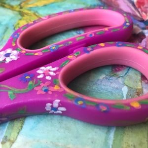 Hand painted scissors